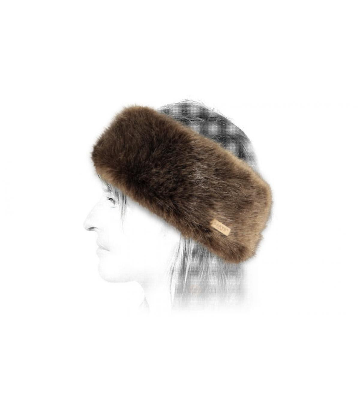 Bruine bont hoofdband Fur headband brown Bruine bont hoofdband Fur headband brown